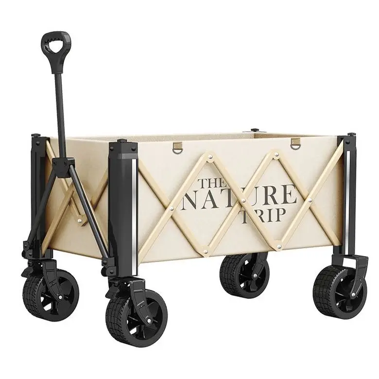 High Quality Portable Handle Flexible Foldable 160L Hand Truck with Wheels Camping Travel Outdoor Trolley Cart Fishing