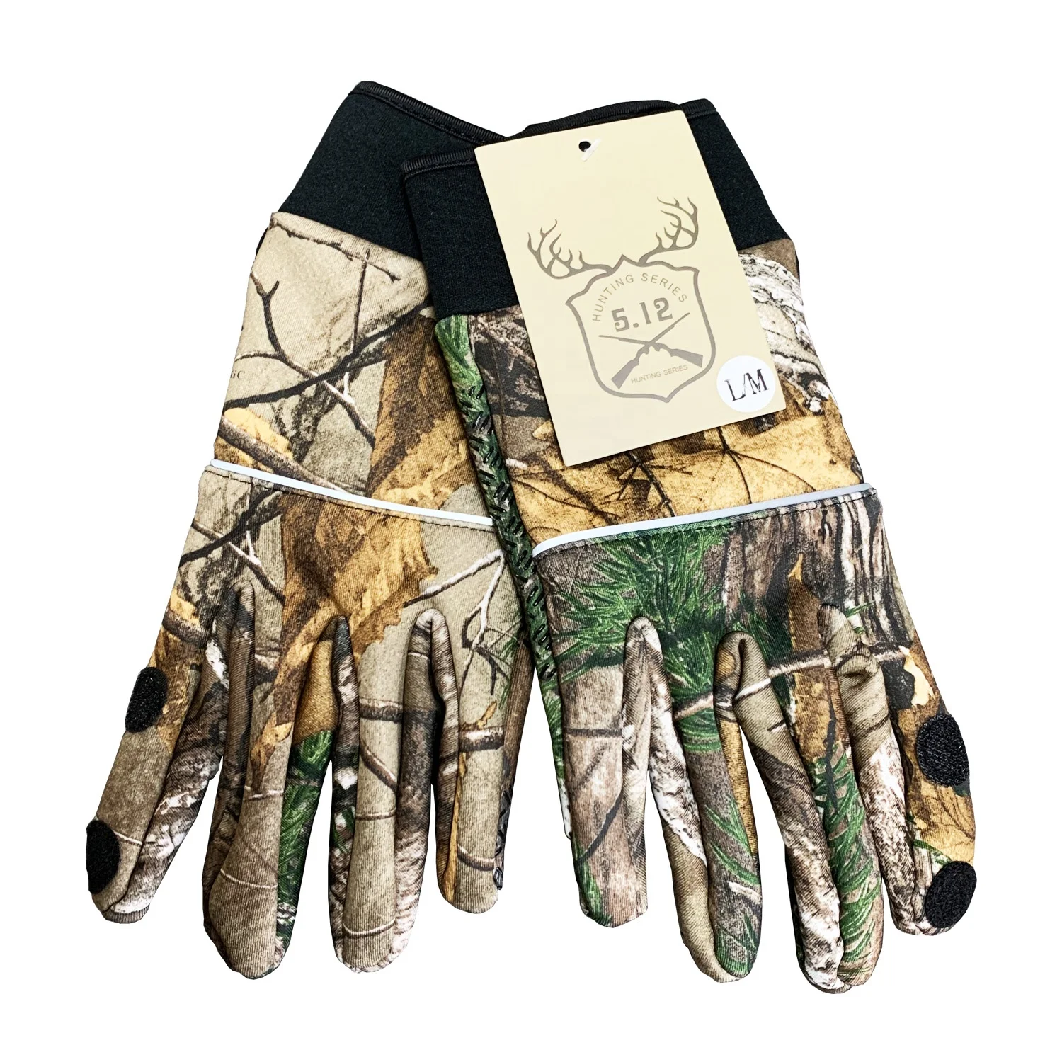 Hunting camo gloves with cheap price fishing gloves men camo gloves from BJ Outdoor