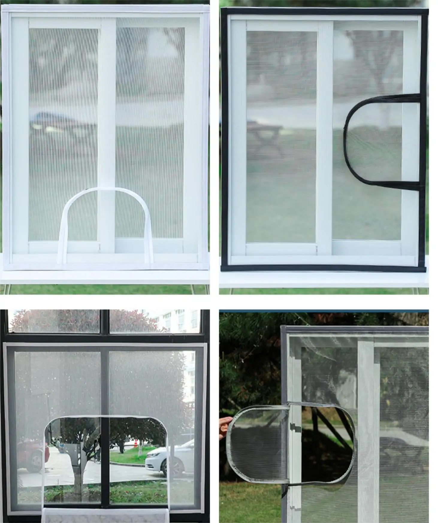 Mosquito Window Net Mesh Screen Room Anti Mosquito Window Mosquito Net Curtain Protector Insect Wasp Window Screen With Zipper