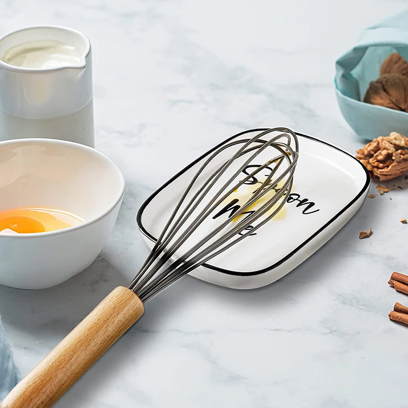 Promotional Round shaped Customized Ceramic Spoon Rest