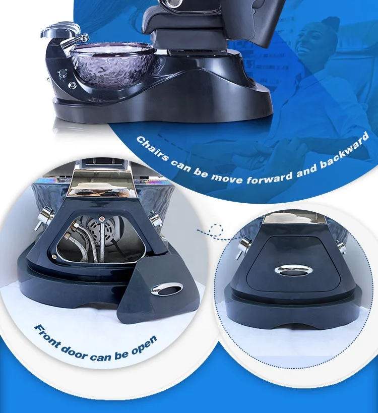 New Luxury 2024 Kangmei Modern Whorlpool Plumbing Salon Foot Foot Spa Electric Massage Manicure Pedicure Chair