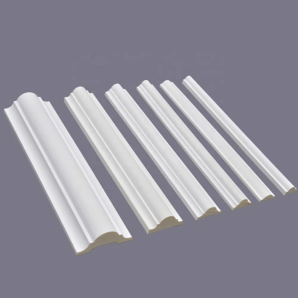 Polyurethane interior wall molding panel PU mouldings decorative White Primer PU Wainscoting