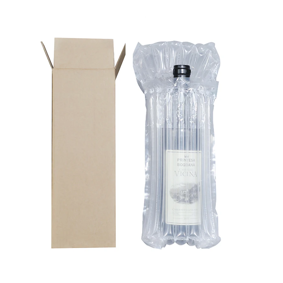 Durable Self Inflating Anti-static Air Bag Wine Bottle Bag Custom Protective Packaging Bags
