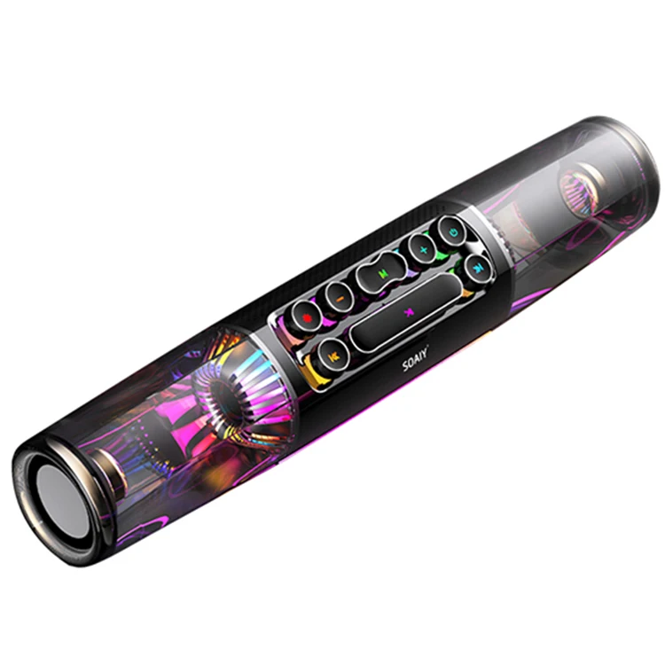 SH19S 3D Surround Subwoofer Stereo Gaming Speakers With Dezzle Colour Lights Tf Card Wireless Speaker