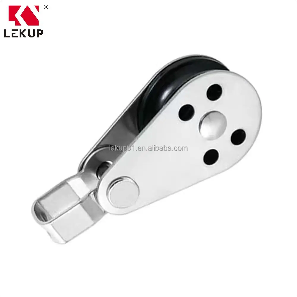 Runner Kayak Boat Parts Accessories Stainless Steel Nylon Marine Pulley Single Sheave Snatch Block Pulley Blocks Rope