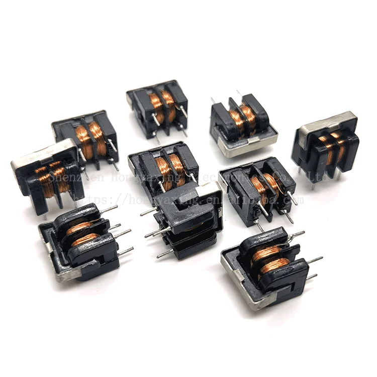 UU9.8/UF9.8 DIP common-mode inductance 40MH filter transformer 7 * 8 pin pitch pure copper wire thick wire direct insertion