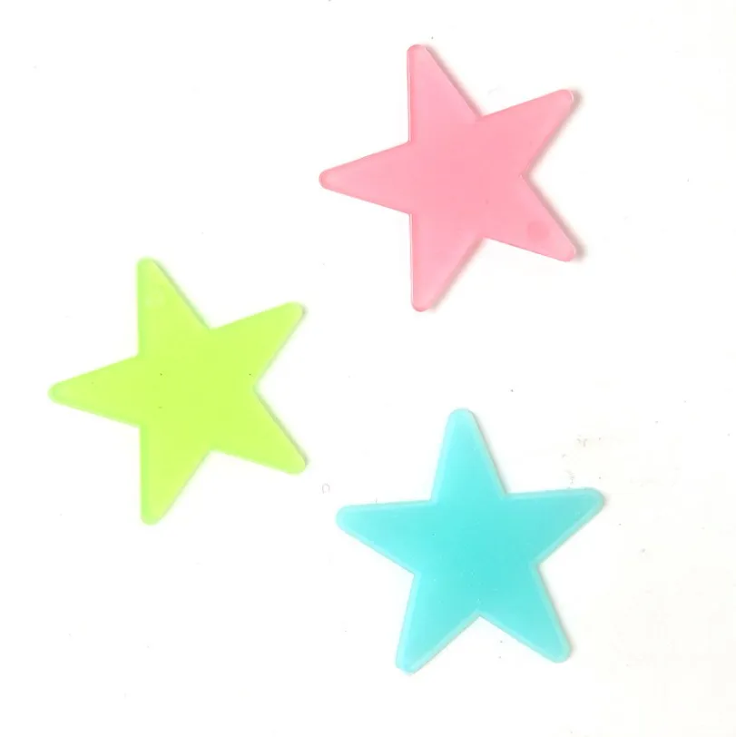 Wholesale 2022 Home Bedroom Car Roof Decorative Plastic Sticker Star Moon Wall Meteor 3d Home Decoration Luminous Stickers Set