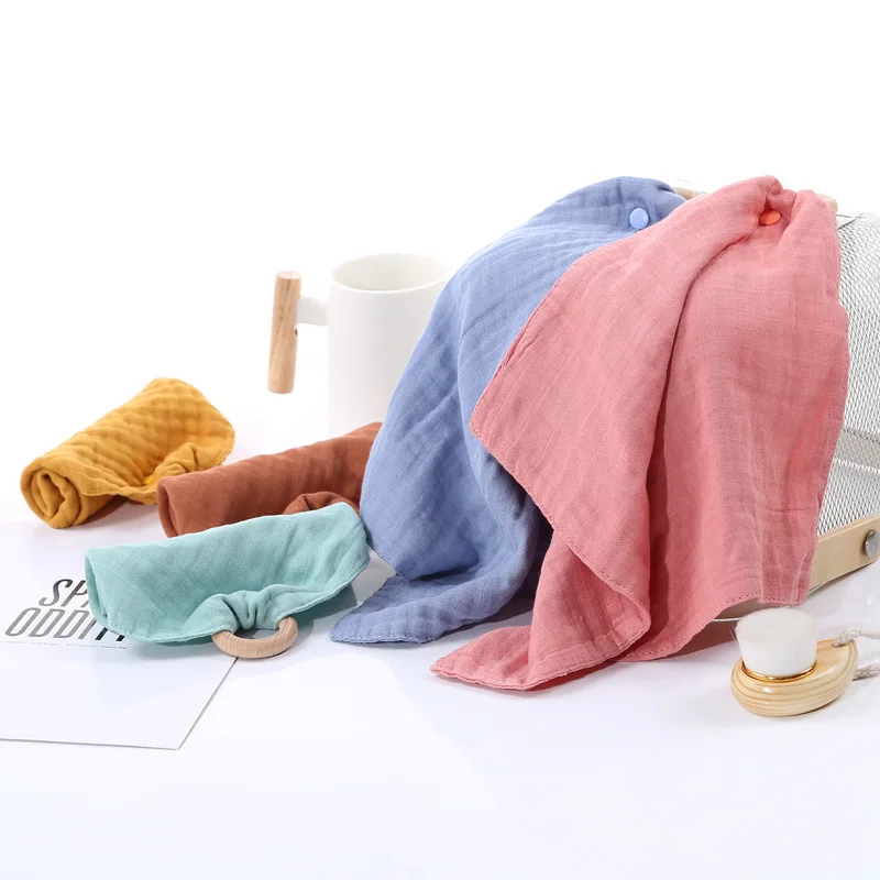 Newborn Organic Cotton Security Blanket Sleeping Comforter Amazon Hot Sale Baby Muslin Bamboo Cotton Blanket Gift for 0-12 Month