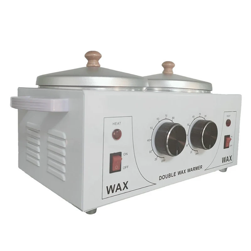 PUSISON Wholesale Large Depilatory Wax Heater Electric Hair Removal Melter Hard Wax Heater Warmer Double Pot Wax Heater 1000ml