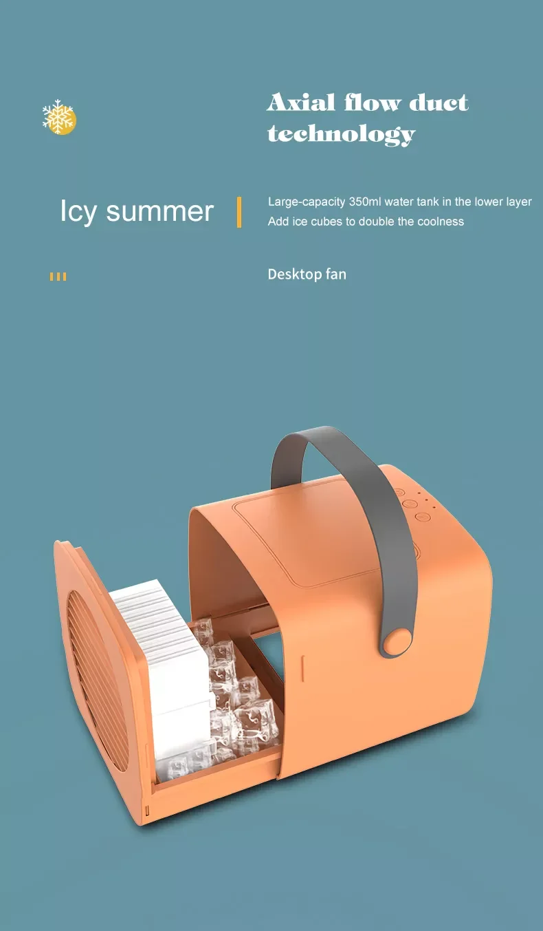 Portable Personal Mini Humidifier Misting Evaporative Air Conditioner Cooler Table Fan for Home Office Bedroom Indoor Outdoor