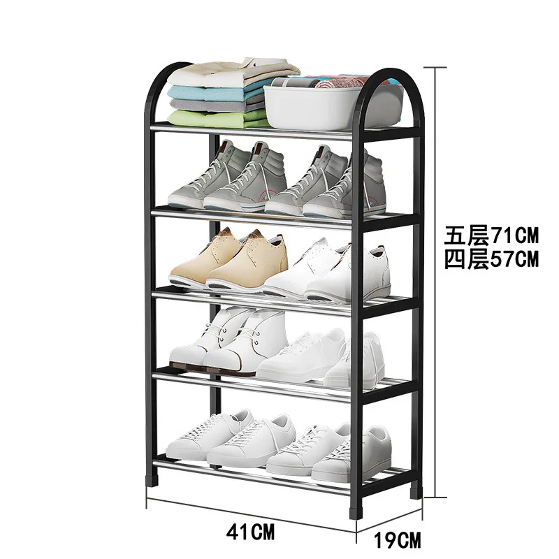 Modern Solid Wire Material Origin Type Shelf Custom Furniture Shoes Rack Hot Sale Wood and Metal Storage Living Room