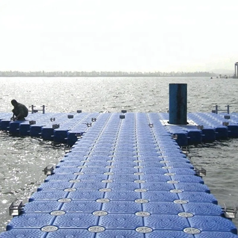 Низкая цена водный jet ski лодка hdpe Модульный пластиковый плавучий док-станцию кубики Понтонный мост платформа