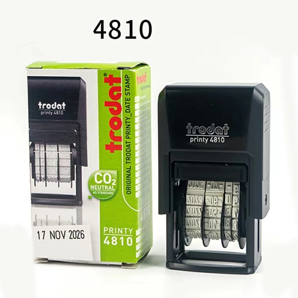 trodat good quality trodat self inking date stamp 4810 black dater stamp for office