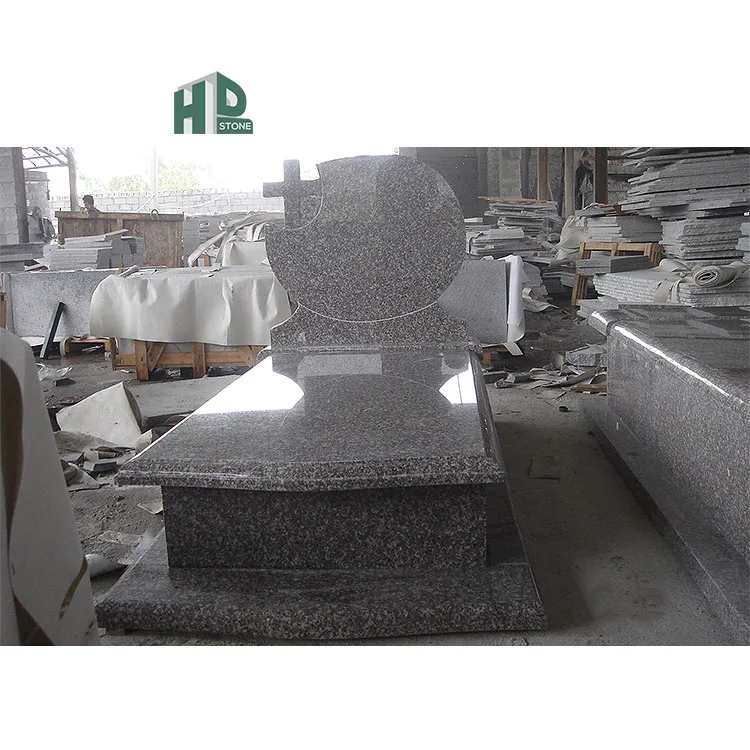 Wholesale G664 Granite Tombstone Slabs Grave Slab And Headstone Design Monument Granit Tombstone