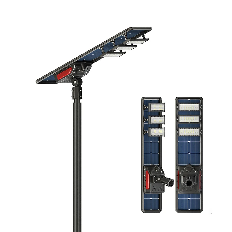 100W Solar Energy Converted Into Electrical Energy 110V Smart Sensor Energy Saving All In One Solar Street Light