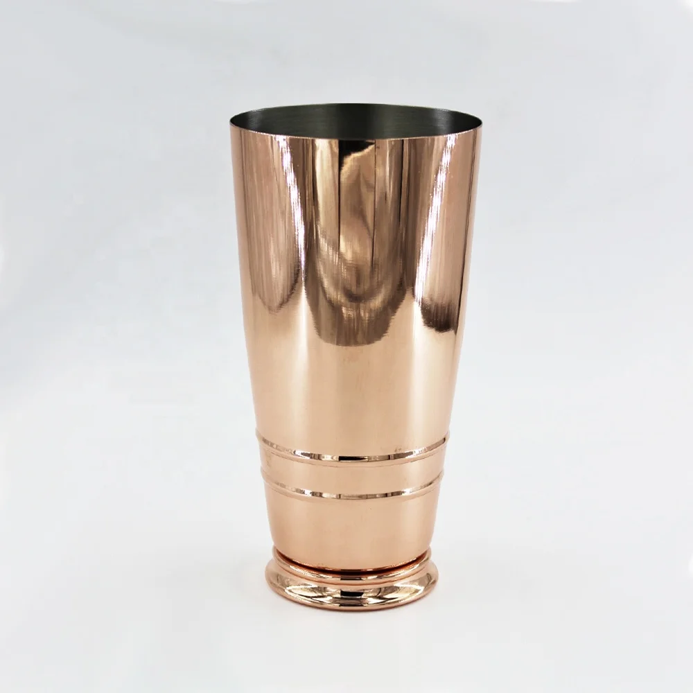 
 Персонализированные 28 унций медная чашка стиль виски шейкер коктейльный шейкер из нержавеющей стали Бостонский шейкер  