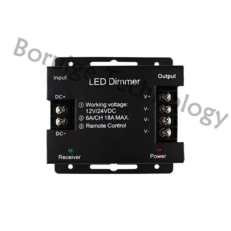Заводские продажи Одноцветный регулятор диммера 6A 216 Вт DC12V-24V яркость регулируемый RGB синий зуб пульт дистанционного управления для освещения