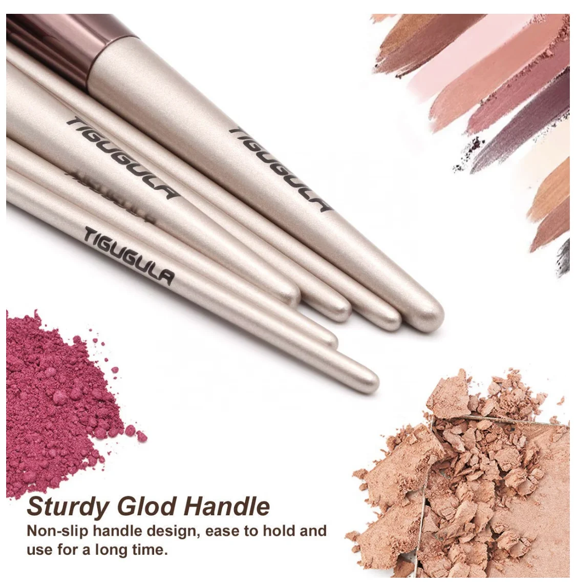 Профессиональный модный собственный бренд плоские смешиваемые биоразлагаемые небольшие moq кисти для макияжа