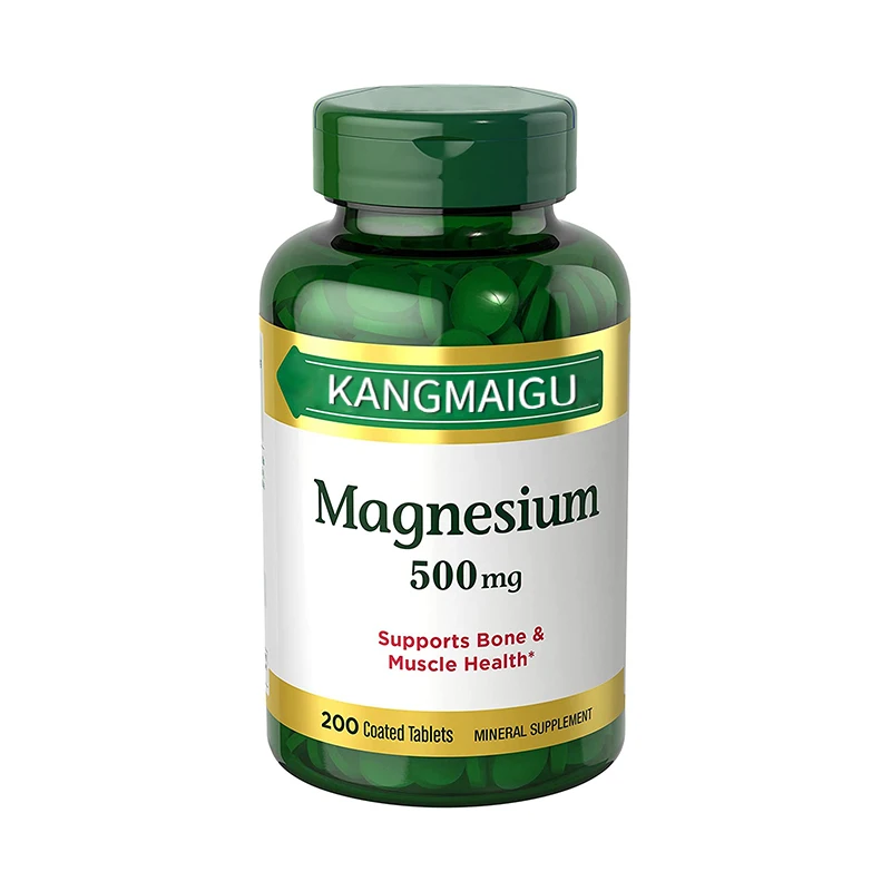 Private Label Support Bone And Muscle Health Pills Supplement Organic Zinc 500mg Magnesium Citrate Tablets