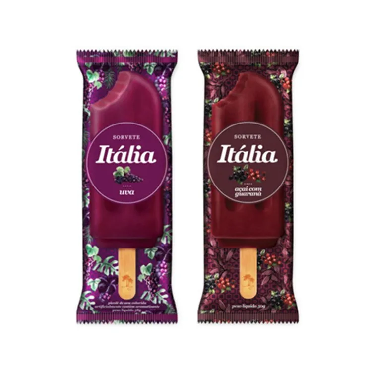 Universal Transparent White Background Can Be Customized Food Ice Cream The New Style Logo Size Pattern Custom Ice Cream Bag