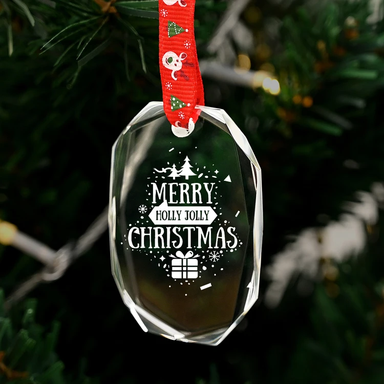 JY Window Door Curtain Christmas Pendant Trim Glass Hanging Accessories Christmas Tree Hanging Ornaments