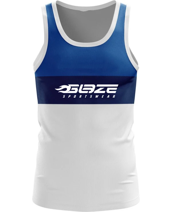 Custom Mens Quick Dry Running Wear Running sleeveless Shirt Racer Back Running Singlet
