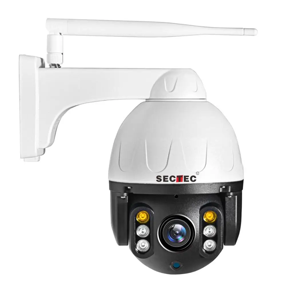 SECTEC HD 1080P Auto Tracking AI Cloud Wireless Dome IP Camera CCTV Smart Camera Outdoor Waterproof PTZ  Camera
