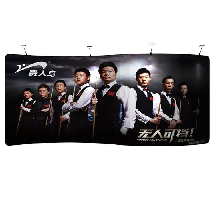 High quality  custom logo printed backdrop trade show display stand booth pop up banner