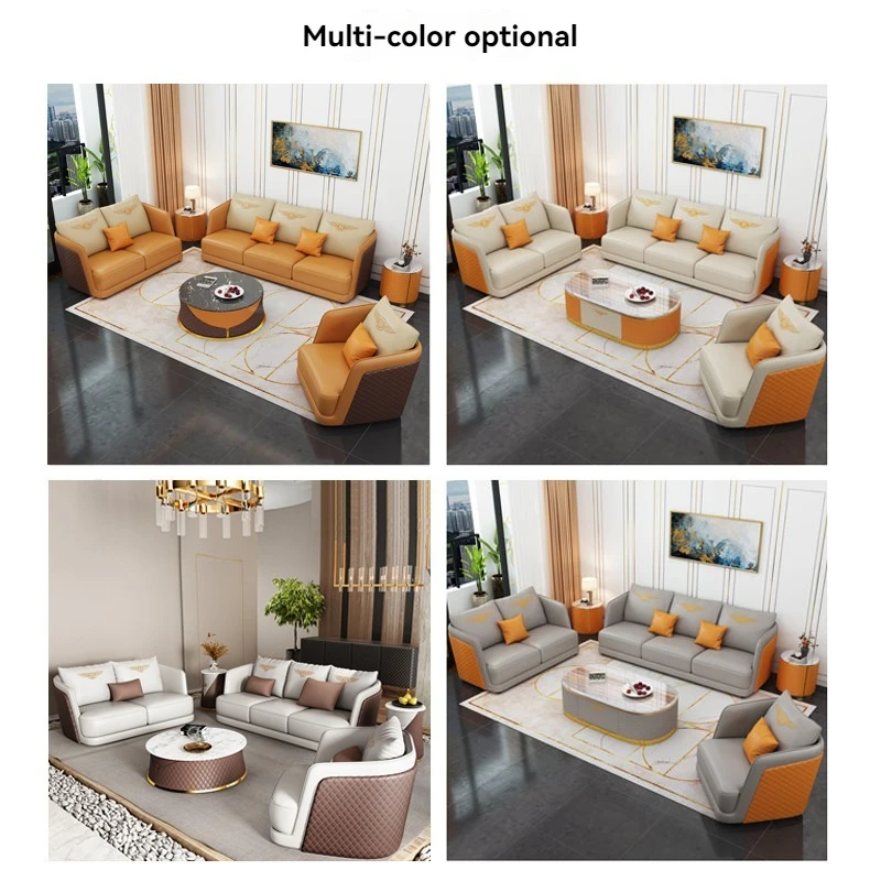 Muebles de salon мебель для гостиной секционный кожаный диван диваны набор дома модульный роскошный диван-кровать
