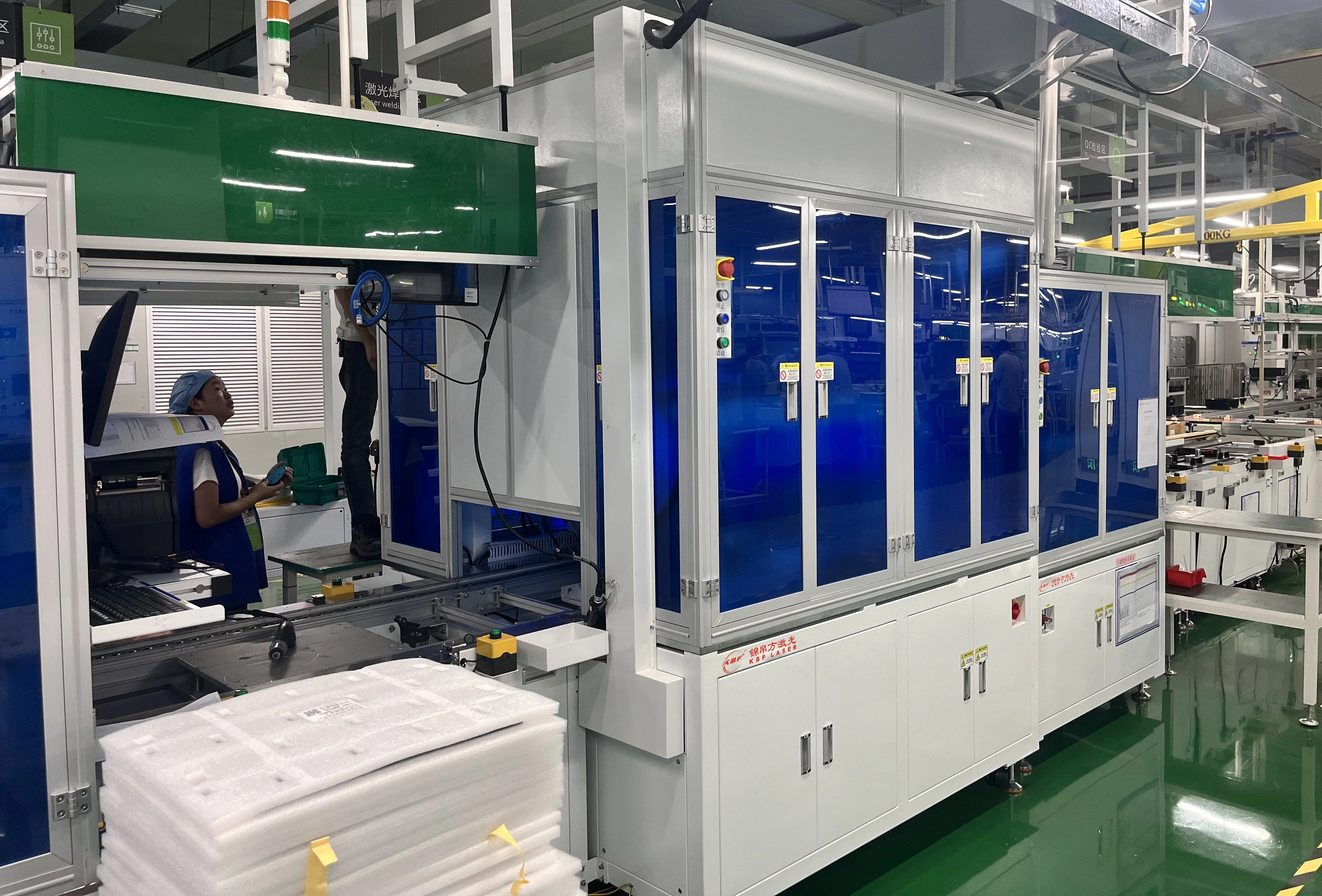 6000W Automatic Lithium Battery PACK Laser Welder Prismatic Battery Pack Assembly Line Cell Lithium Fiber Laser Welding Machine