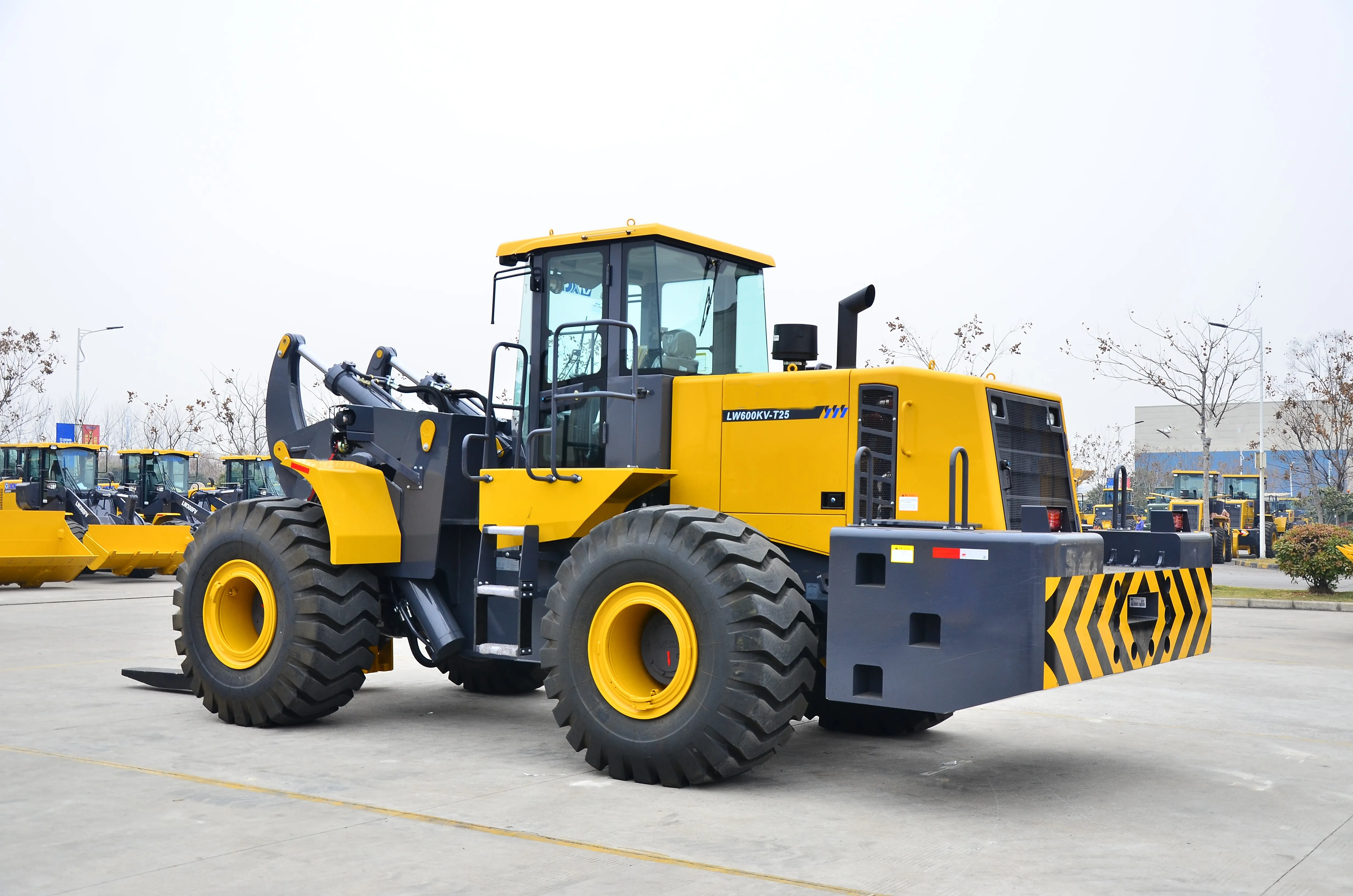 Hot Selling China New Small Lw600kN-T25 25 Ton Stone Fork Forklift Front Loader 25ton Front End Wheel Forklift Loader Best Price