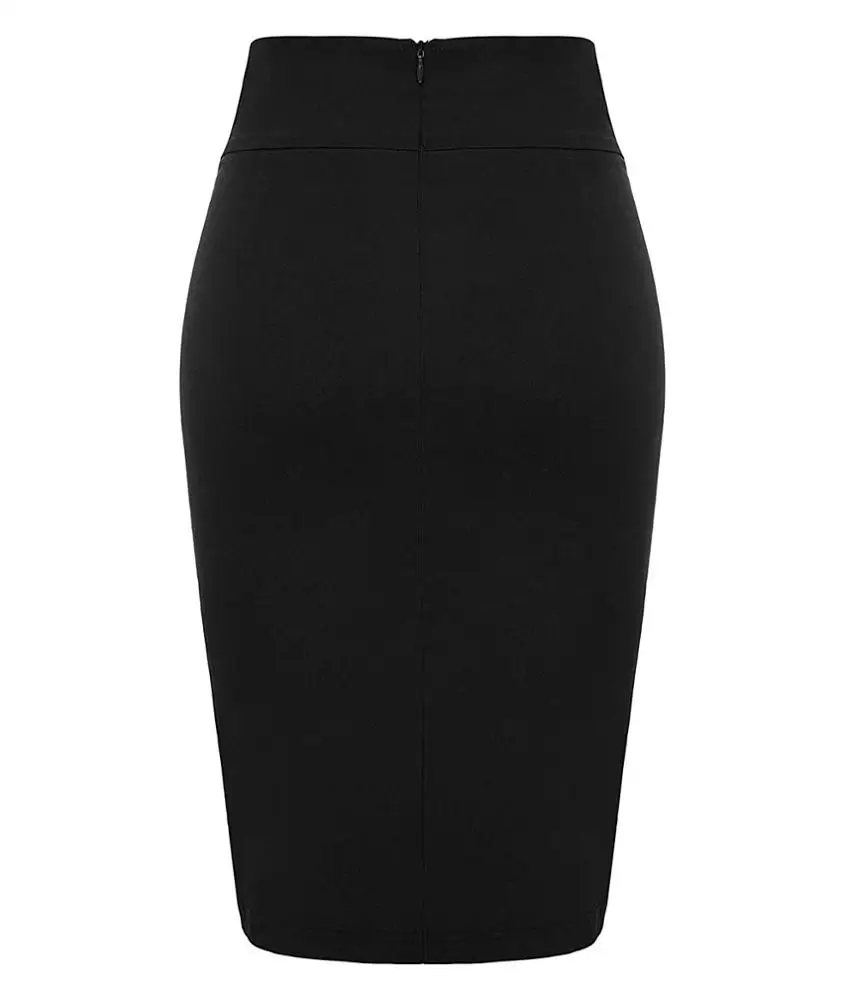 Wholesale Girls Wear to Work Stretch Business Office Pencil  And Empire Waist Bodycon Stretch Skirts Skirts