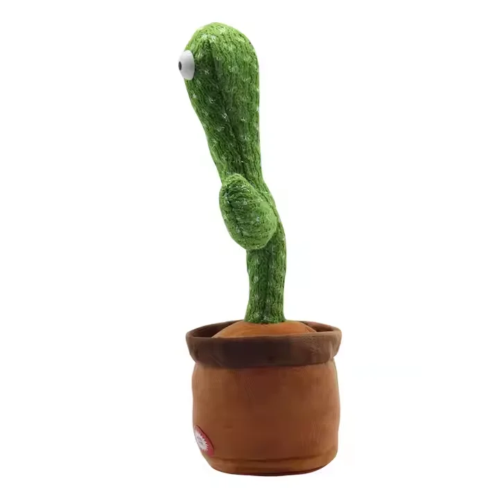 China supplier Interactive Talking Cactus Toys Singing and Dancing Plush Toys for Kids