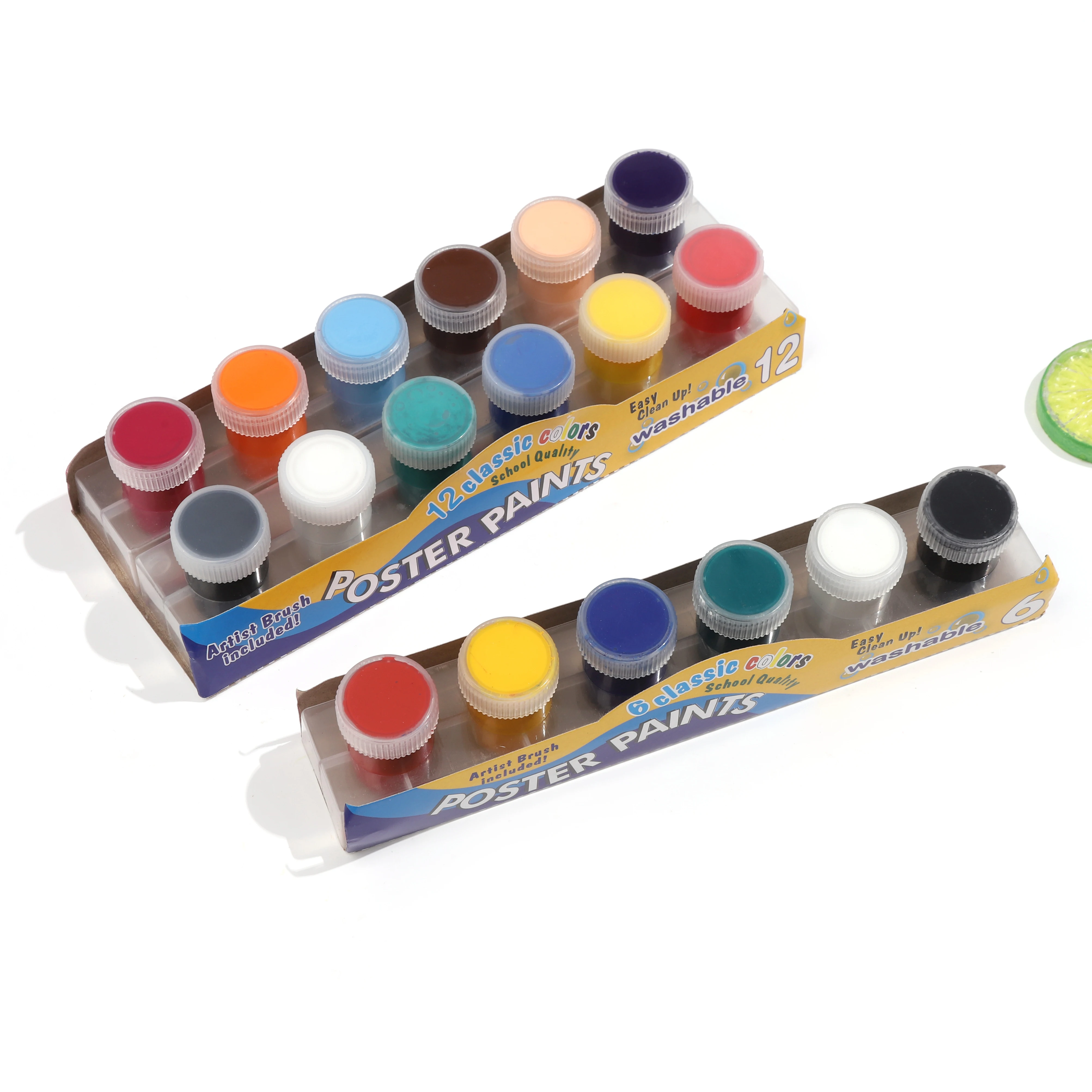 Boyi Xuan Kids Drawing Mini Pot Strip 6Colors Acrylic Paint for Children Painting