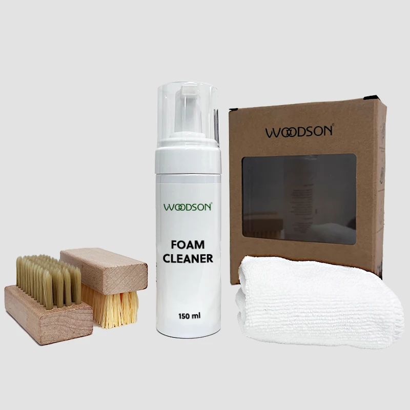 Natural sneaker cleaning kit remove shoe stains bio sneaker cleaner shoe cleaning kit foam cleaning set for sneakers recycle box