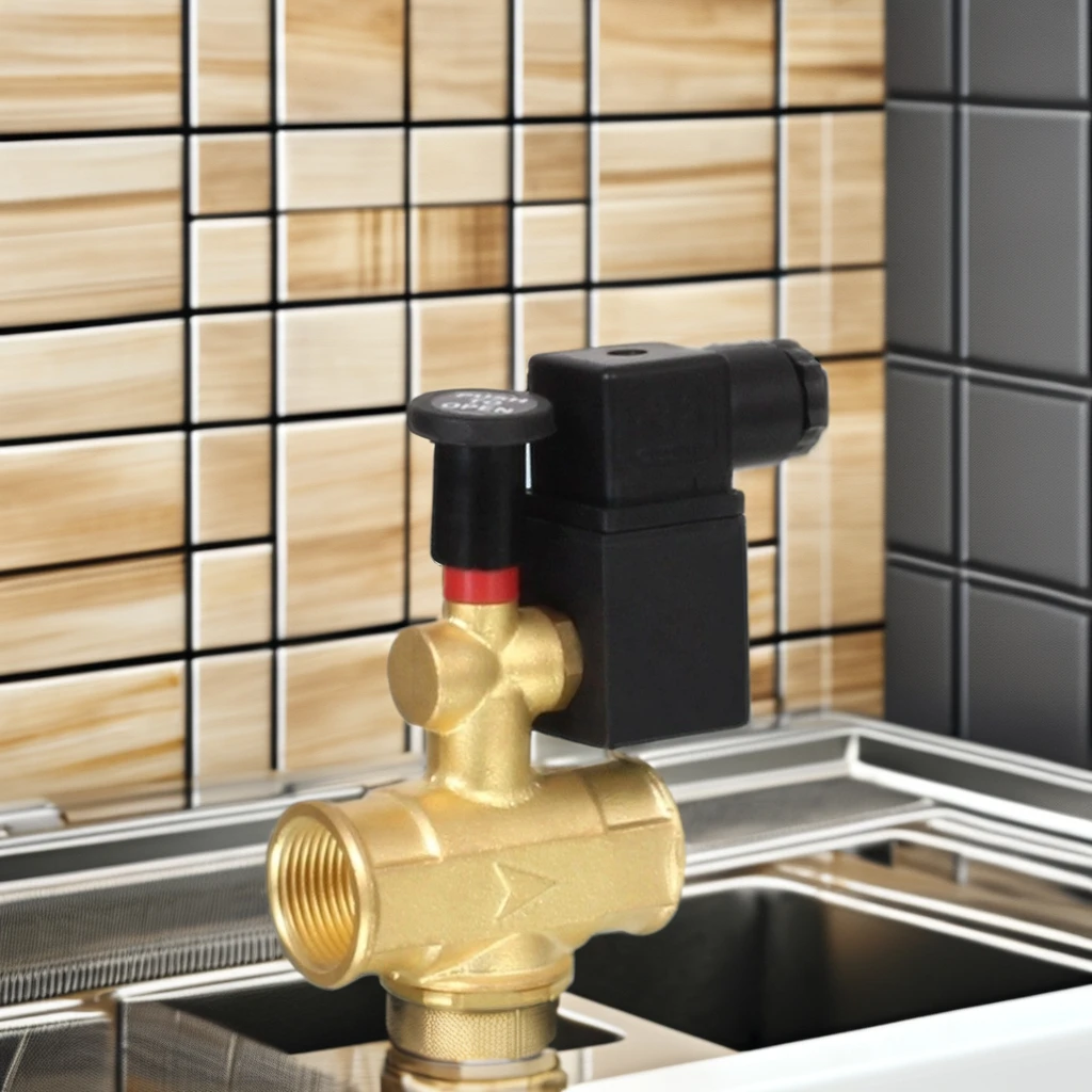 Yongchuang  YCM51 gas emergency shut off  safety gas solenoid valve with manual switch override