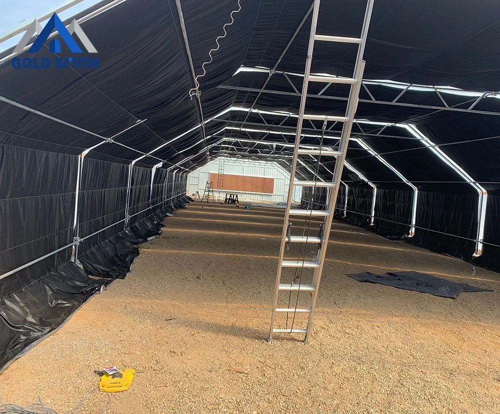 Commercial Medical Hemp Greenhouse with Light Deprivation Blackout System