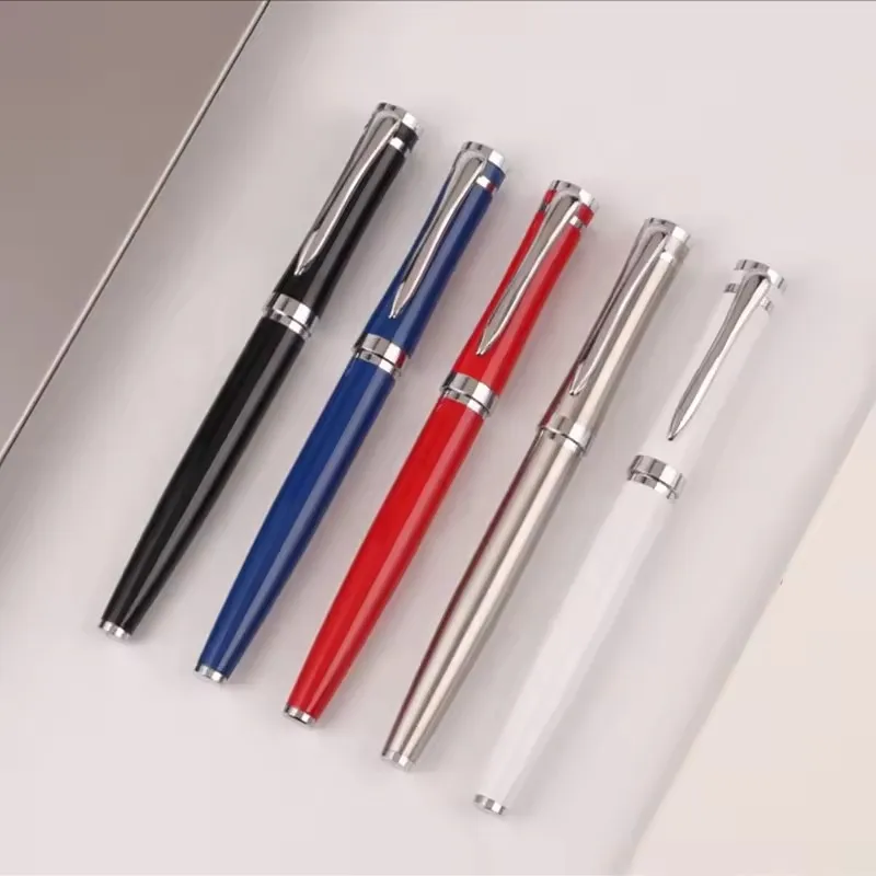 Hot Selling Luxury Custom Logo Metal Roller Pen Set Ballpoint for Automotive Industry & Weddings Business & Promotion Gift Box