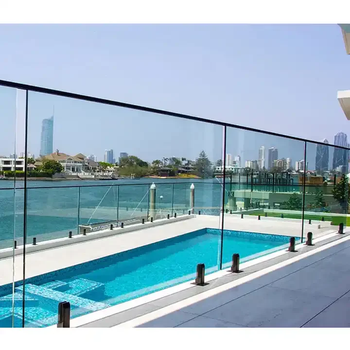 Professional glass manufacturer tempered laminated glass for outdoor railing garden glass