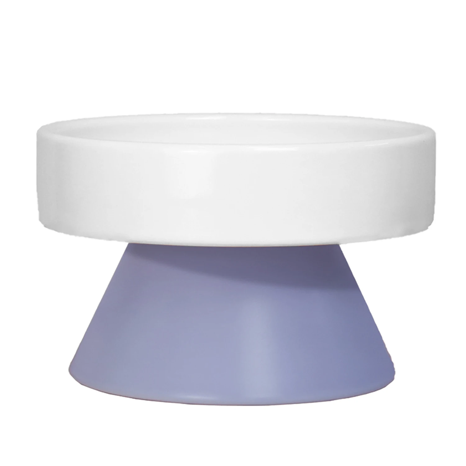 Designer Custom Sublimation Elevated Pet Cat and Dog Bowl Indoor Rounded Oval Ceramic Food and Water Feeder Wholesale