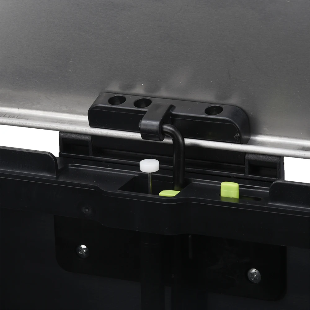 modern design 21L 28L dark grey stainless steel rectangle step bin dust bin indoor outdoor trash can