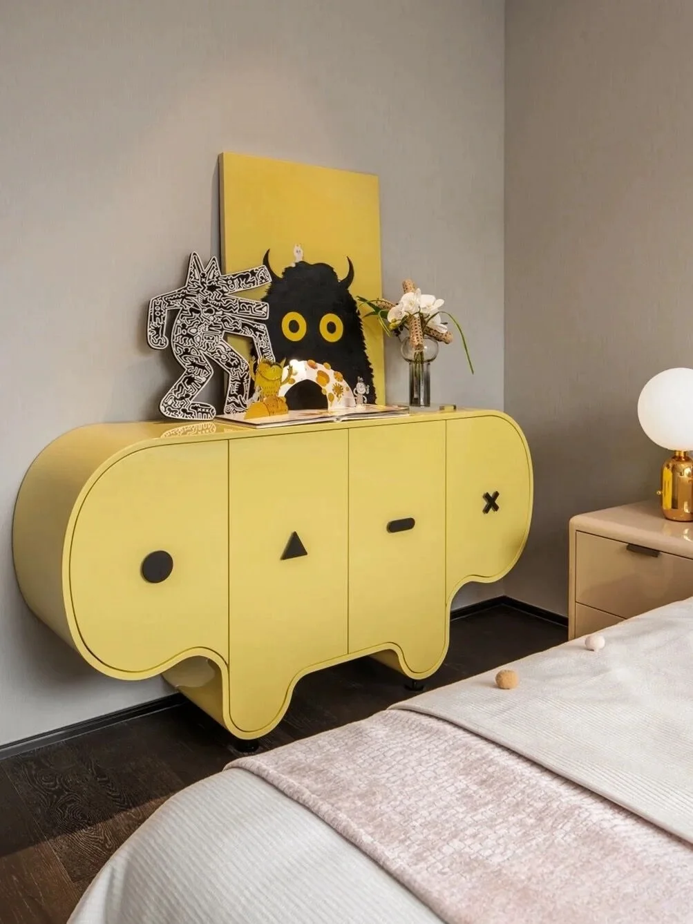 Modern creative design TV cabinet dining room furniture wooden storage sideboard