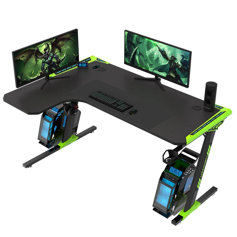 AOR ESPORTS Wholesale modern laptop desk small office L shape computer e-sports game table