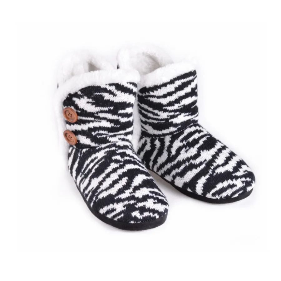 Customized Label Cotton Lining Warm Winter Women Indoor Boots
