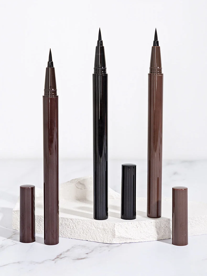 Wholesale Customized Private Label Custom White Brown Matte Black Liquid Eyeliner Pencil Waterproof Colored Liquid Eyeliner