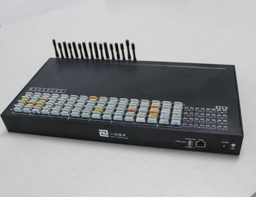 Поддержка звонков и sms 16 портов 128 sim-слотов модем voip gsm Цифровой шлюз для мобильного телефона