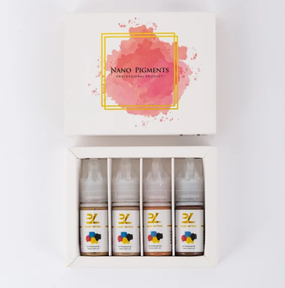 Easy Tattoo Permanent Makeup Best Tattoo Ink Set Liquid Pigment Organic Microblading Pigments Microblading Cosmetic Tattoo Ink