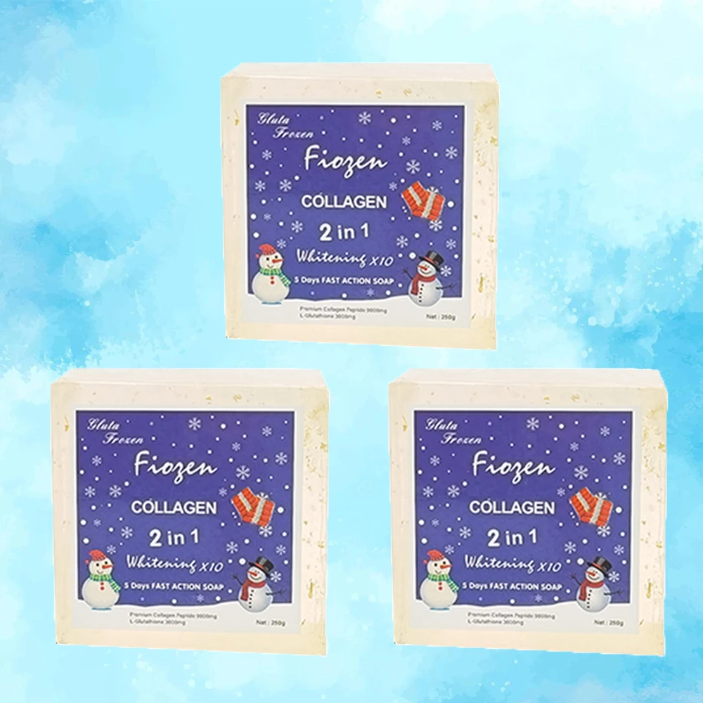 Frozen Collagen 2 in 1 Skincare Product Whitening Body Wash 5 Days Fast Action Kojic And Collagen Bath Soap