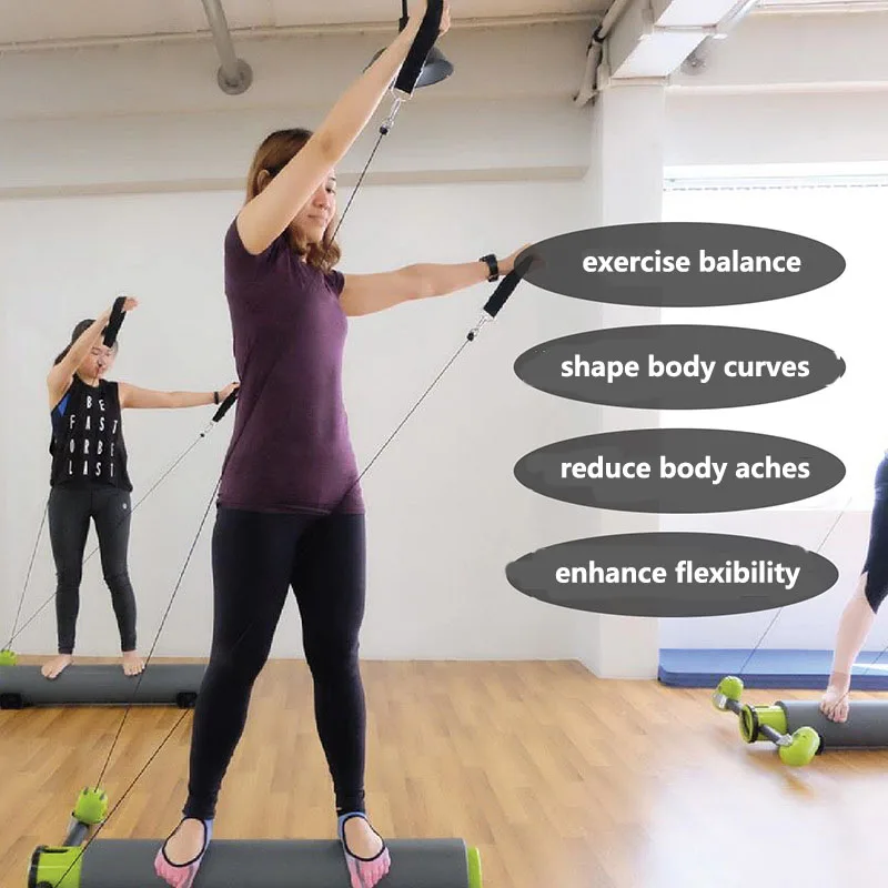 Multi-functions Portable Pilates Power Training Roller barrel Balance Pilates Reformer Machine Equipment