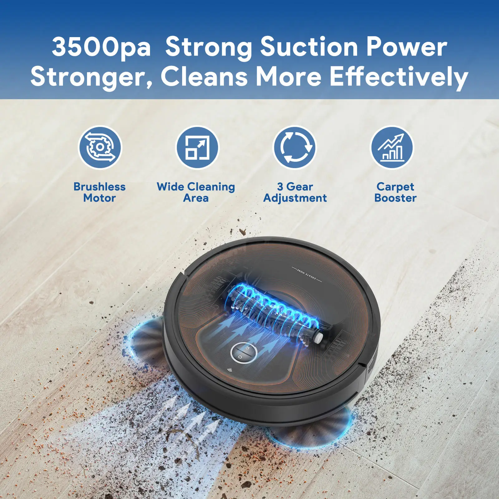 RTS Multifunctional Wet And Dry Floor With Self-Emptying Dustbin Mopping Function Robot Vacuum Cleaner